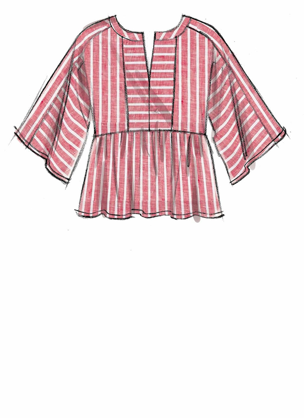 McCall's Patterns McCall's Women's Loose Fitting Long Sleeve Shirt, Sizes L-XL