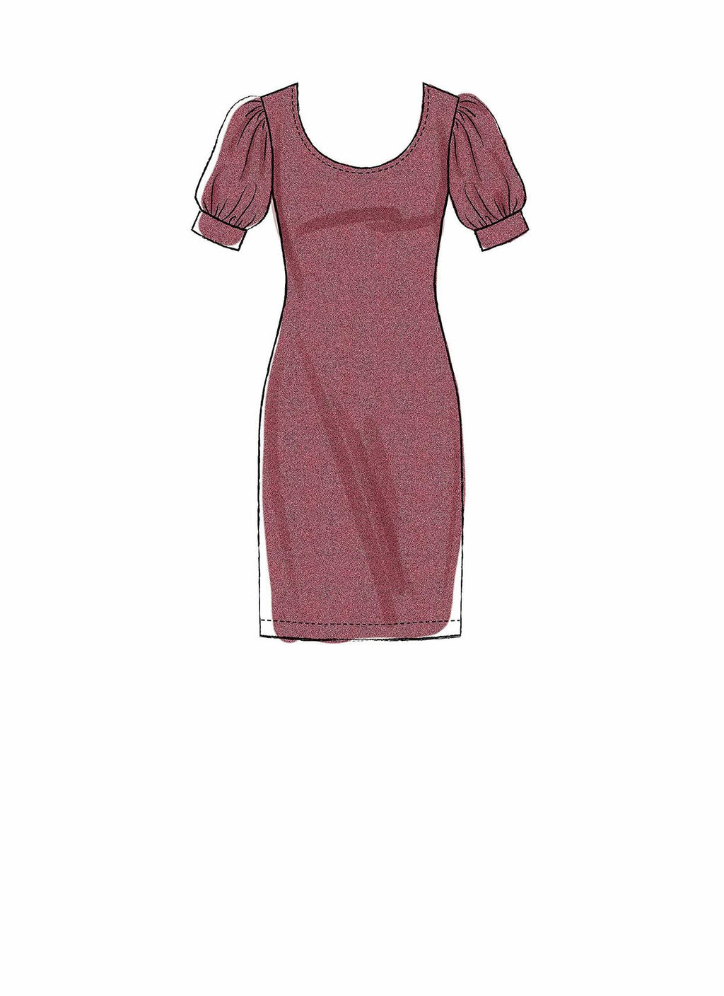 McCall's Women's Pullover Dress Sewing Patterns, Sizes 4-14, various, White