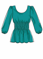 McCall Pattern Women's Sleeveless, Short, 3/4 Sleeve Blouse, Sizes 6-14 Sewing