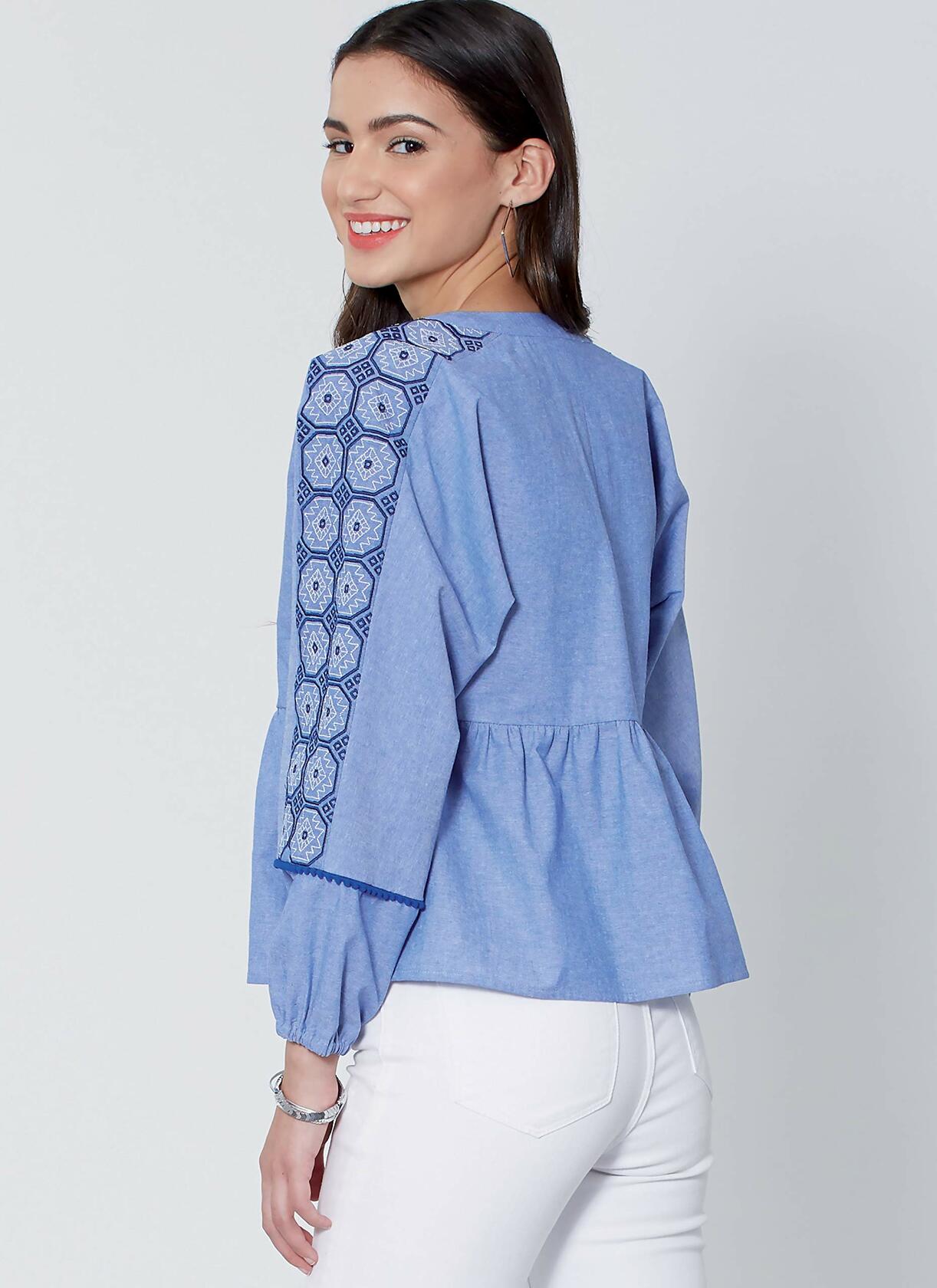 McCall's Patterns McCall's Women's Loose Fitting Long Sleeve Shirt, Sizes L-XL