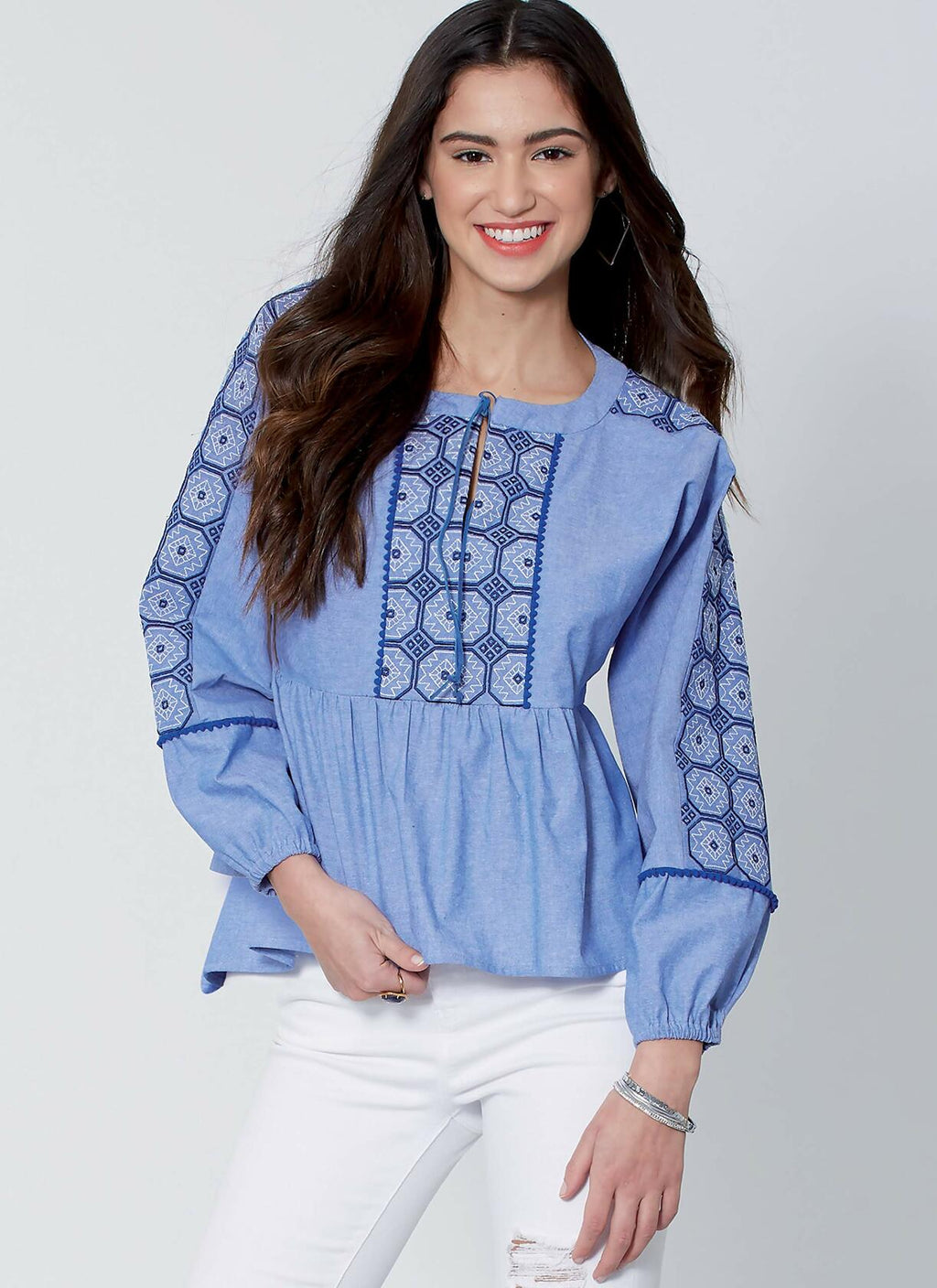 McCall's Patterns McCall's Women's Loose Fitting Long Sleeve Shirt, Sizes L-XL