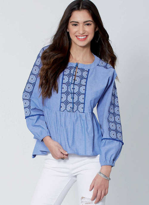McCall's Patterns McCall's Women's Loose Fitting Long Sleeve Shirt, Sizes L-XL