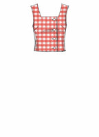 McCall Pattern Company McCall's Women's Square Neckline Button-Up Blouse Sewing