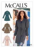 McCall's M7879E5 Women's Collared Fall Format Coat Sewing Patterns, Sizes 14-22