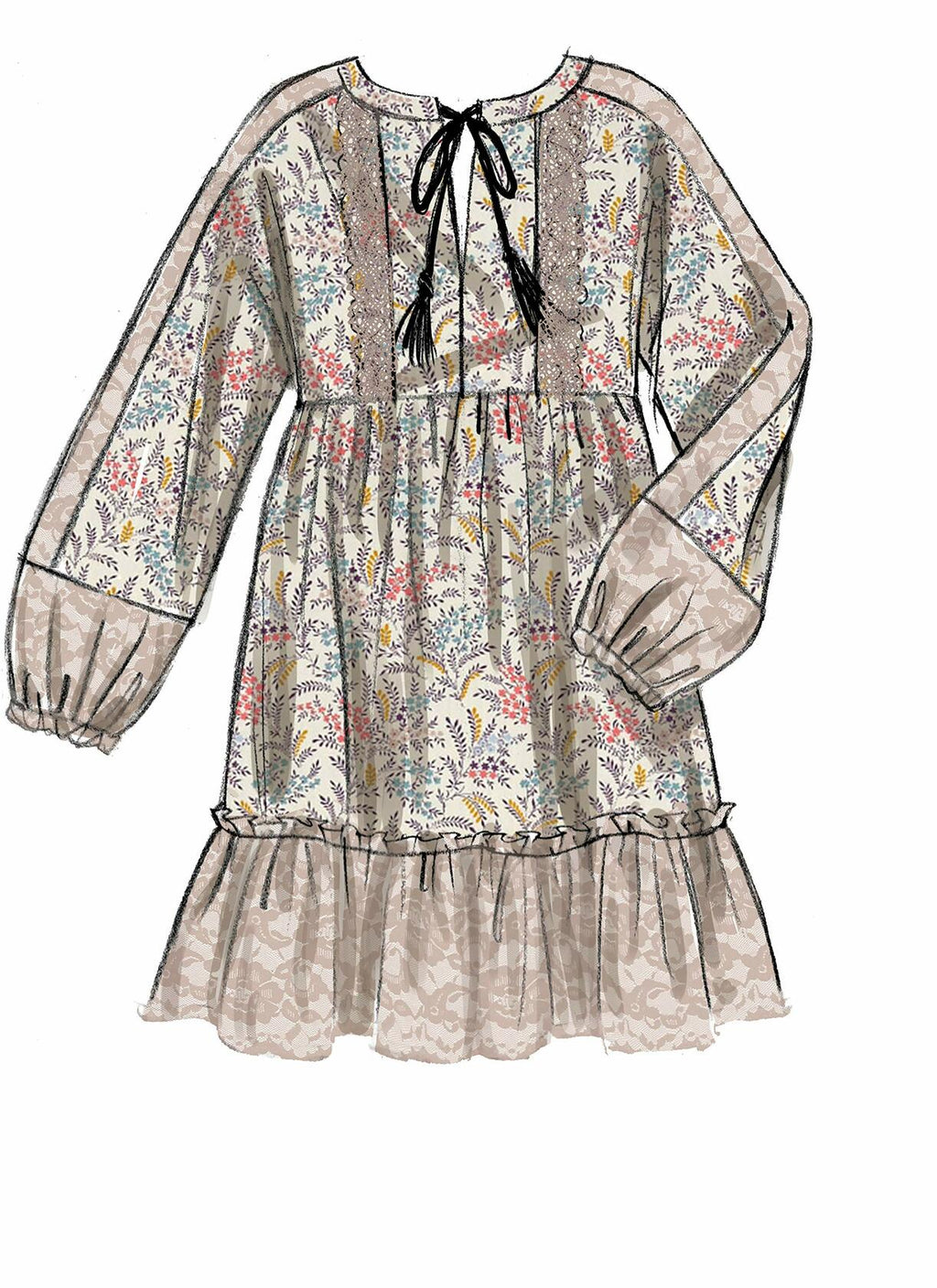 McCall's Patterns McCall's Women's Loose Fitting Long Sleeve Shirt, Sizes L-XL