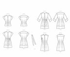 McCall Pattern Women's Loose Fitting Blouse and Dress, Sizes 14-22 Sewing