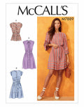McCall Pattern Women's Loose Fitting Blouse and Dress, Sizes 14-22 Sewing