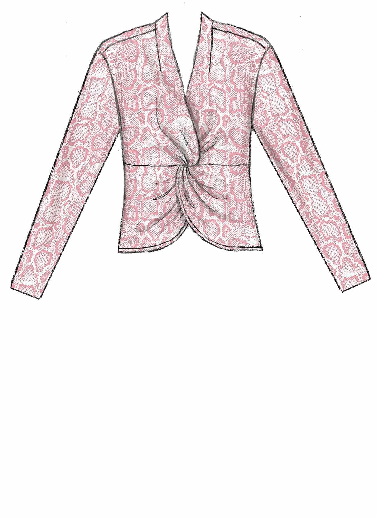 McCall Pattern Company McCall's M7957E6 Women's Twist-Front Shirt Sewing