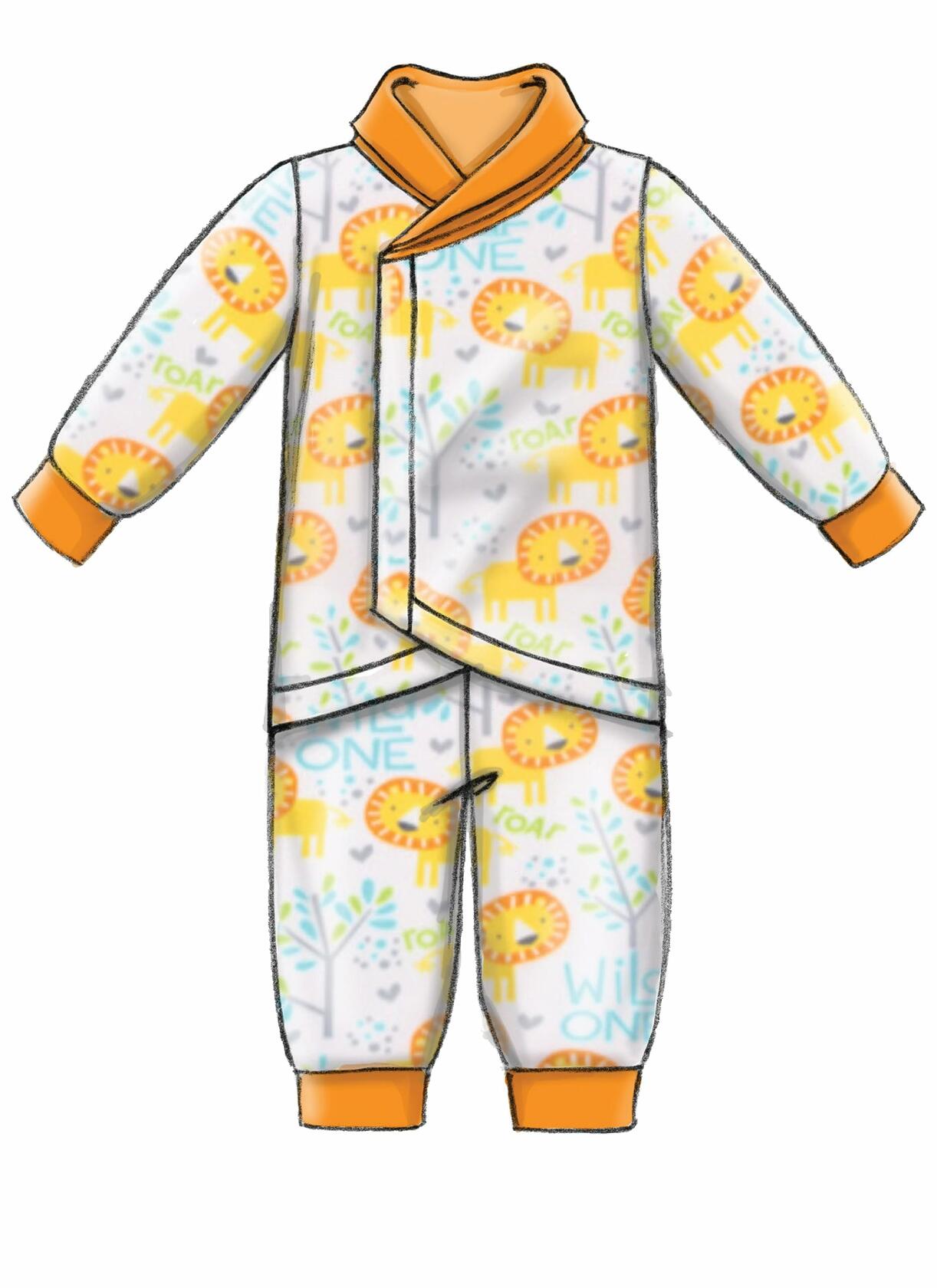 McCall Pattern Company Baby's Bunting, Jacket, Vest, Pants, and Beanie Sewing