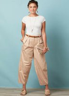 McCall Pattern Women's Loose Fit Capri Pants, Sizes 6-14 Sewing Pattern