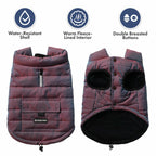 Spark Paws Dog Winter Jacket, Water-Resistant Coat, Warm Reflective Windproof