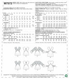 McCall Patterns Misses V-Neck/Gathered Tops with Sleeve and Tie Variations 17.00