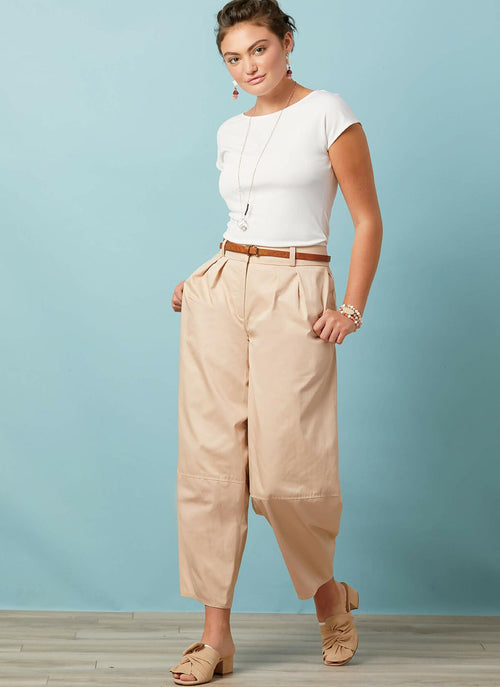 McCall Pattern Women's Loose Fit Capri Pants, Sizes 6-14 Sewing Pattern