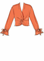 McCall Pattern Company McCall's M7957E6 Women's Twist-Front Shirt Sewing