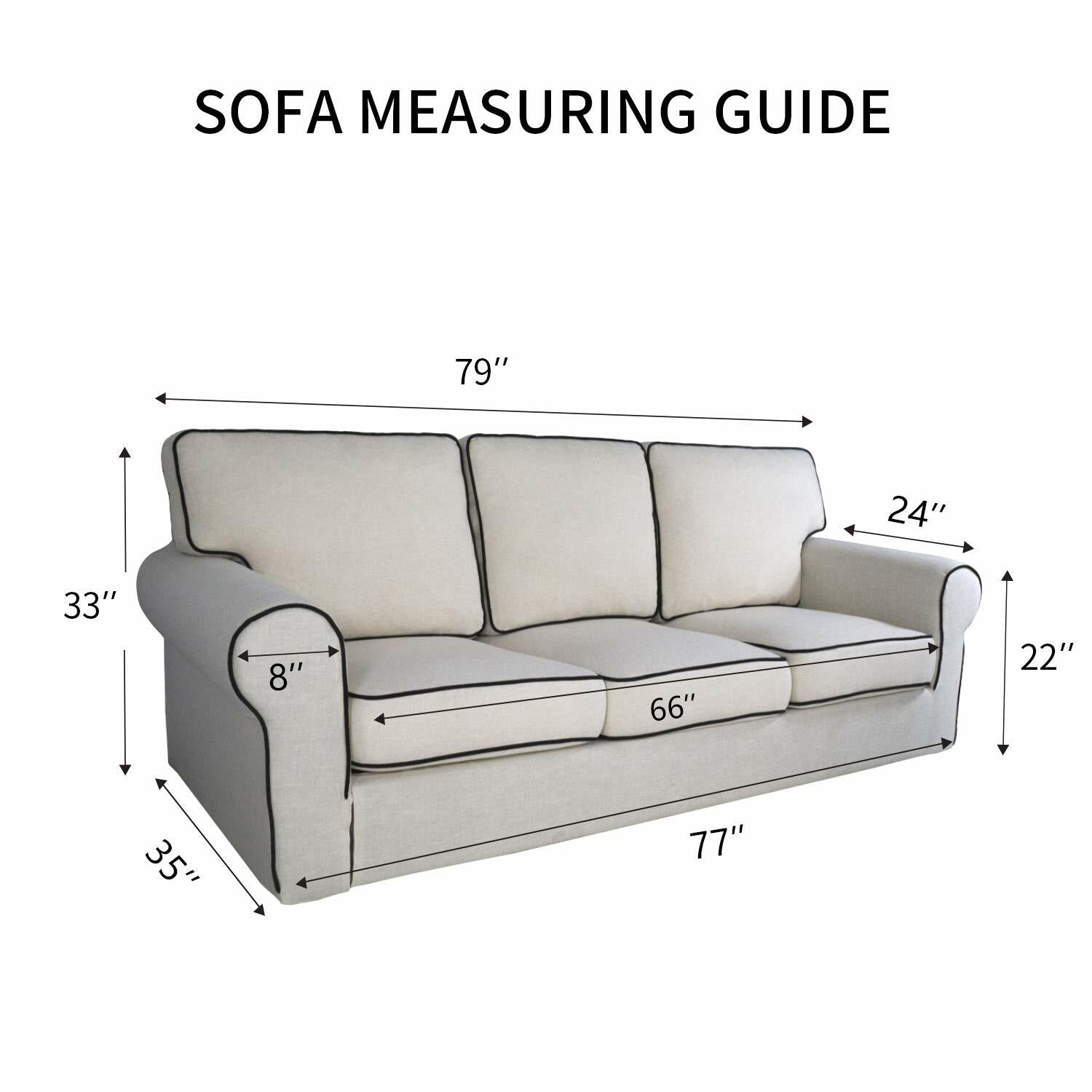 PureFit Reversible Quilted Sofa Cover, Water Resistant Slipcover Furniture