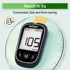 MicroTech Glucometer Kit 10 Strips & Lancets, No Coding, 500 Storage, Wider HCT