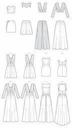 McCall's Misses' Mix-and-Match Sweetheart Dress, 6-8-10-12-14
