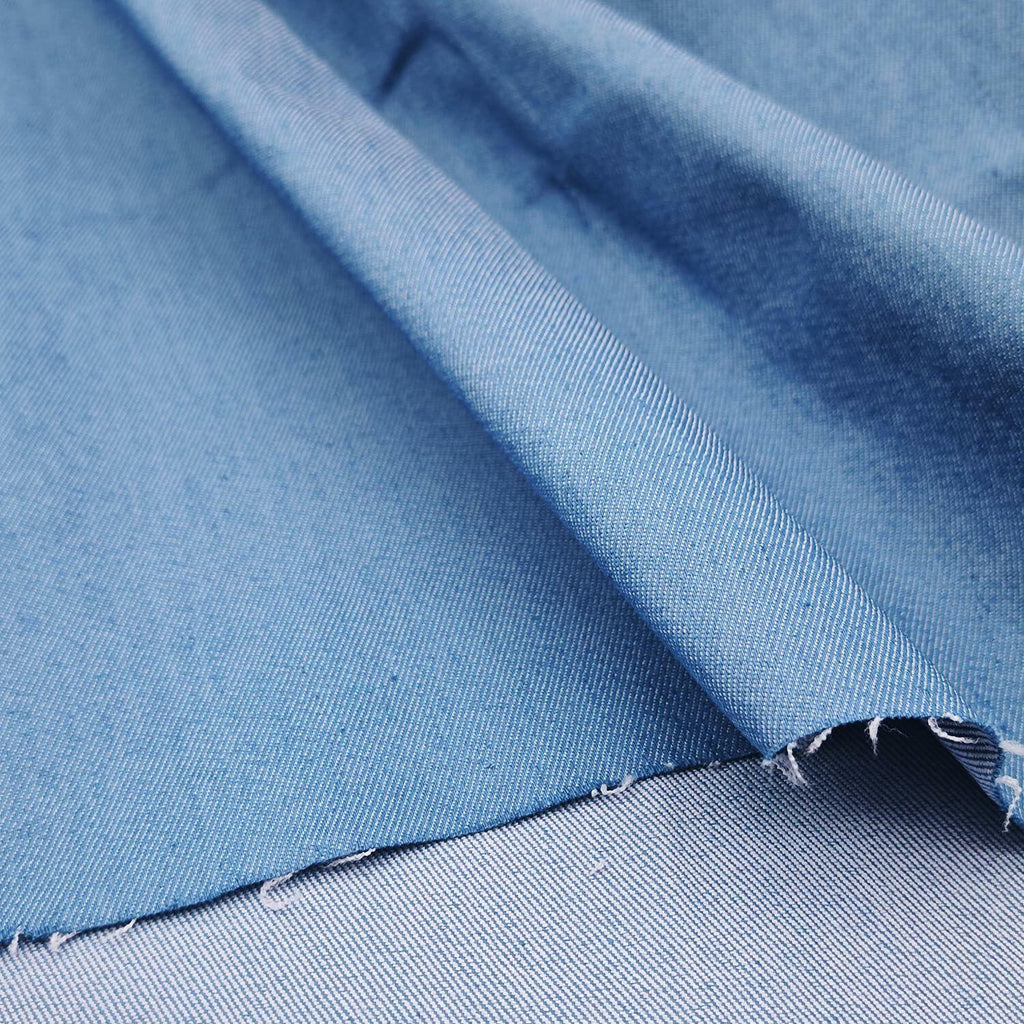 1 Yard 8 oz Sky Blue Denim Fabric for Sewing, Crafting Stylish Denim Fabric by