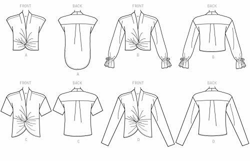McCall Pattern Company McCall's M7957E6 Women's Twist-Front Shirt Sewing