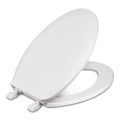 Centoco Elongated  White Toilet Seat, Closed Front with Cover, Residential,