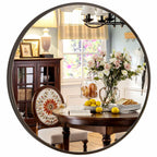 XRAMFY 24 Inch Round Mirror - Circle Mirrors for Bathroom, Entryway and Living