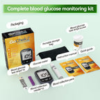 MicroTech Glucometer Kit 10 Strips & Lancets, No Coding, 500 Storage, Wider HCT