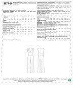 McCall's Misses' Deep-V Jumpsuit, 14-16-18-20-22