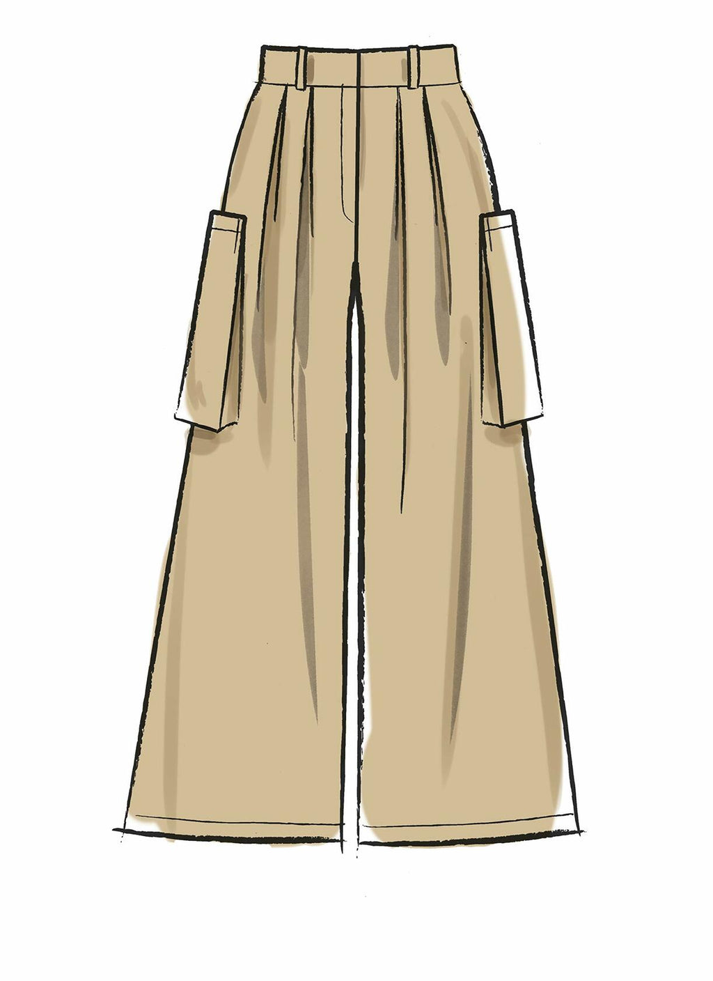 McCall Pattern Women's Loose Fit Capri Pants, Sizes 6-14 Sewing Pattern