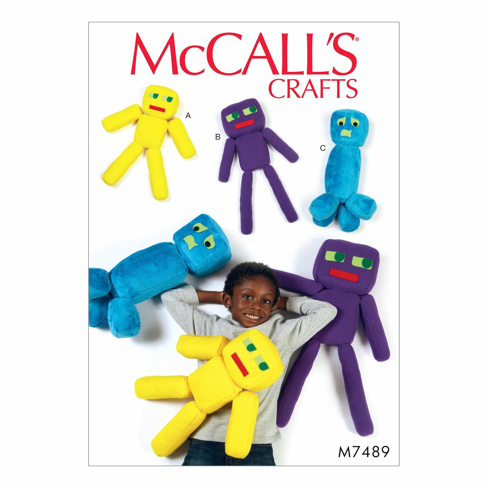 MCCALLS M7489 Plush Robot Toys SEWING PATTERN
