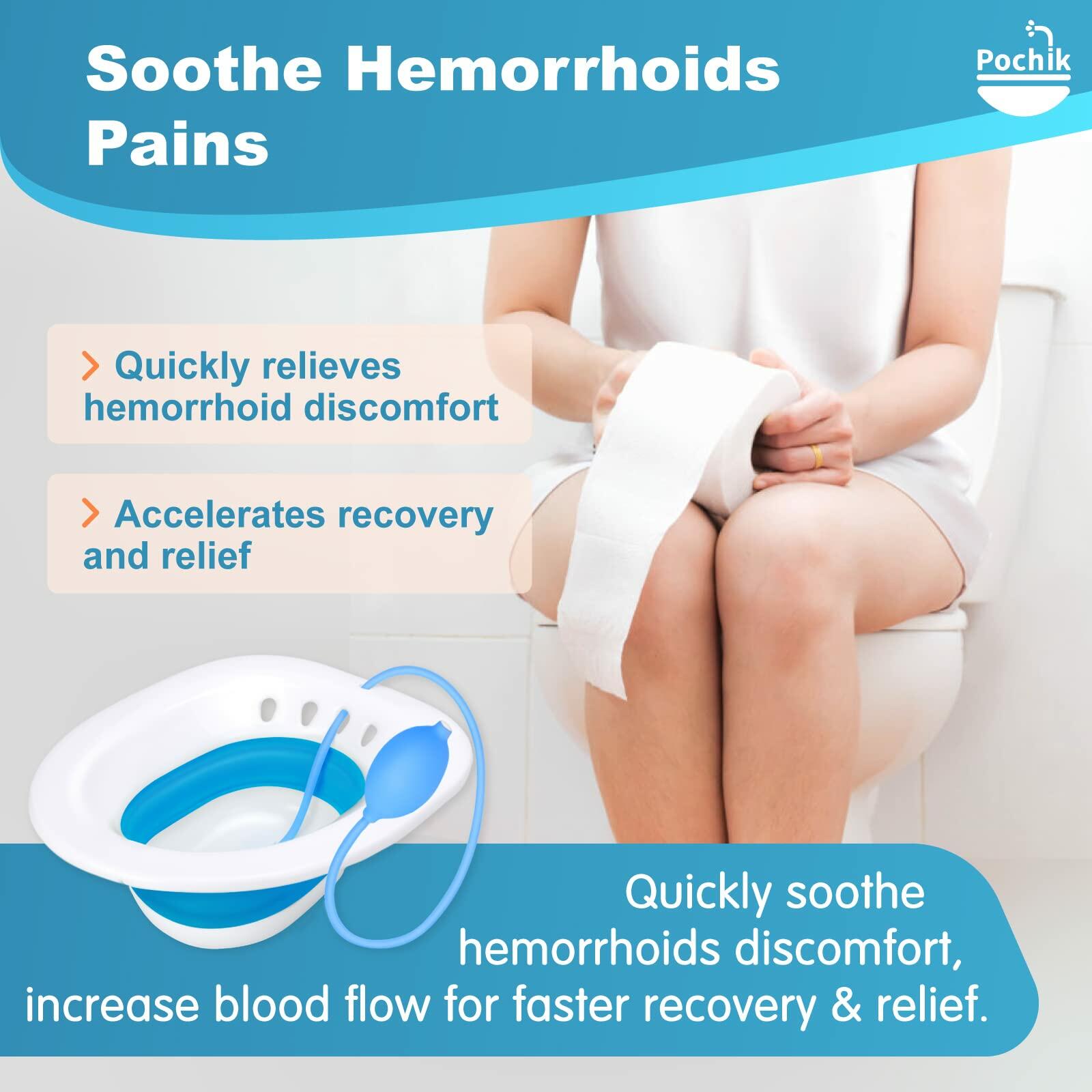 Pochik Sitz Bath for Toilet Seat Hemorrhoids and Postpartum Care, Yoni Steam