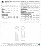 McCall's Misses' Deep-V Jumpsuit, 14-16-18-20-22