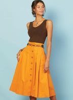 McCall Pattern Company McCall's Women's Knee Length Pleated Skirt, Sizes 14-22