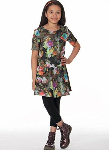 McCall Patterns Girls' Plus Knit Tops and Flared Skirts