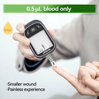 MicroTech Glucometer Kit 10 Strips & Lancets, No Coding, 500 Storage, Wider HCT