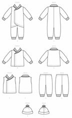 McCall Pattern Company Baby's Bunting, Jacket, Vest, Pants, and Beanie Sewing