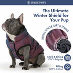 Spark Paws Dog Winter Jacket, Water-Resistant Coat, Warm Reflective Windproof