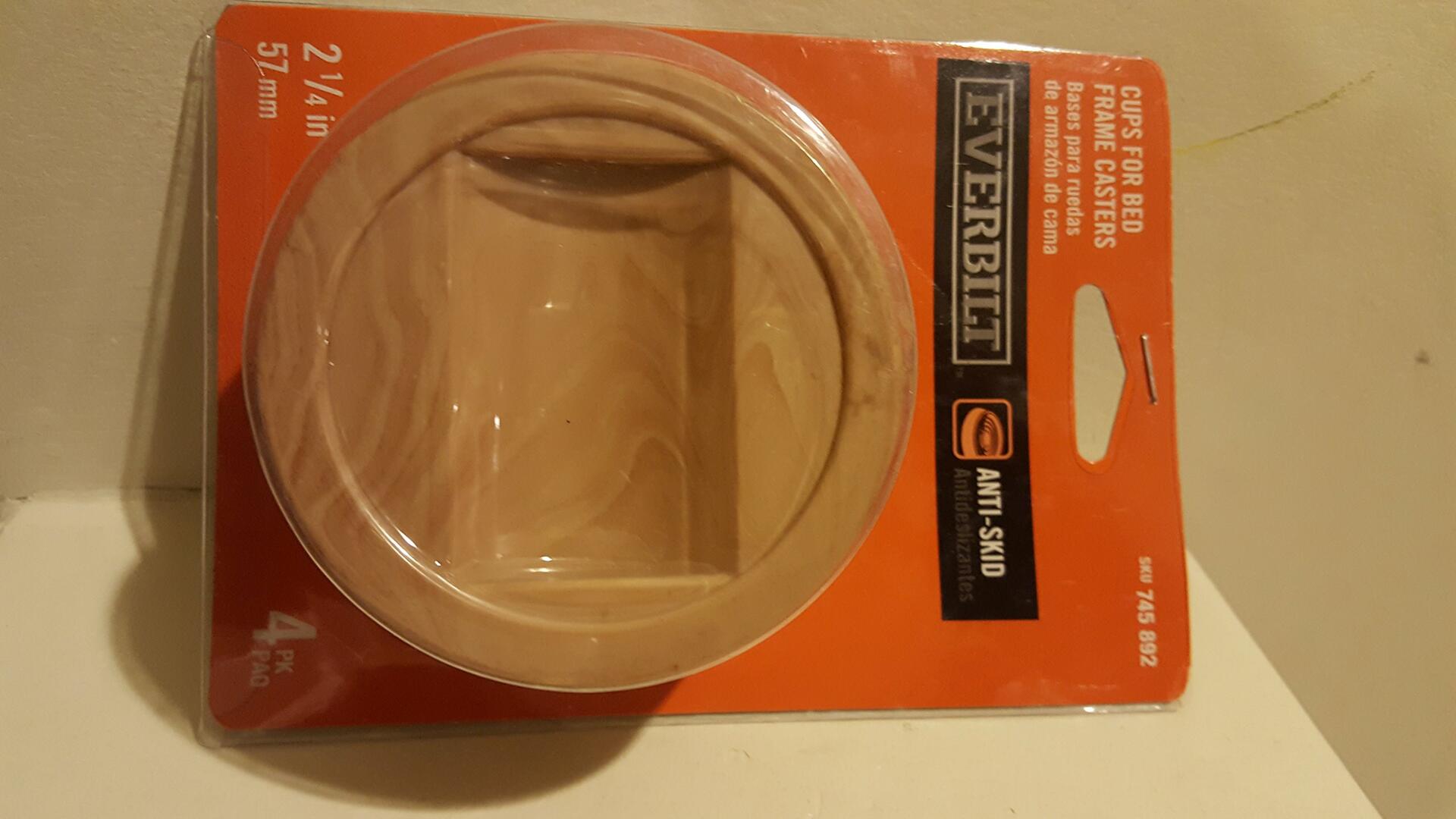 4 Pack 2-1/4 in. Large Wood Effect Non-Slip Furniture Cups