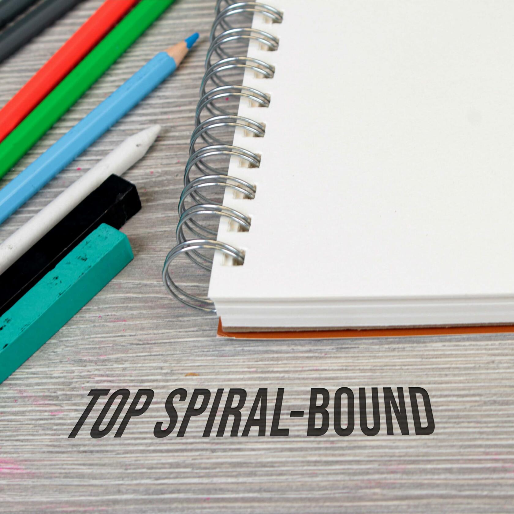 2 Pack U.S. Art Supply 9"x12" Top Spiral Bound Sketch Book, 100 Sheets Each,
