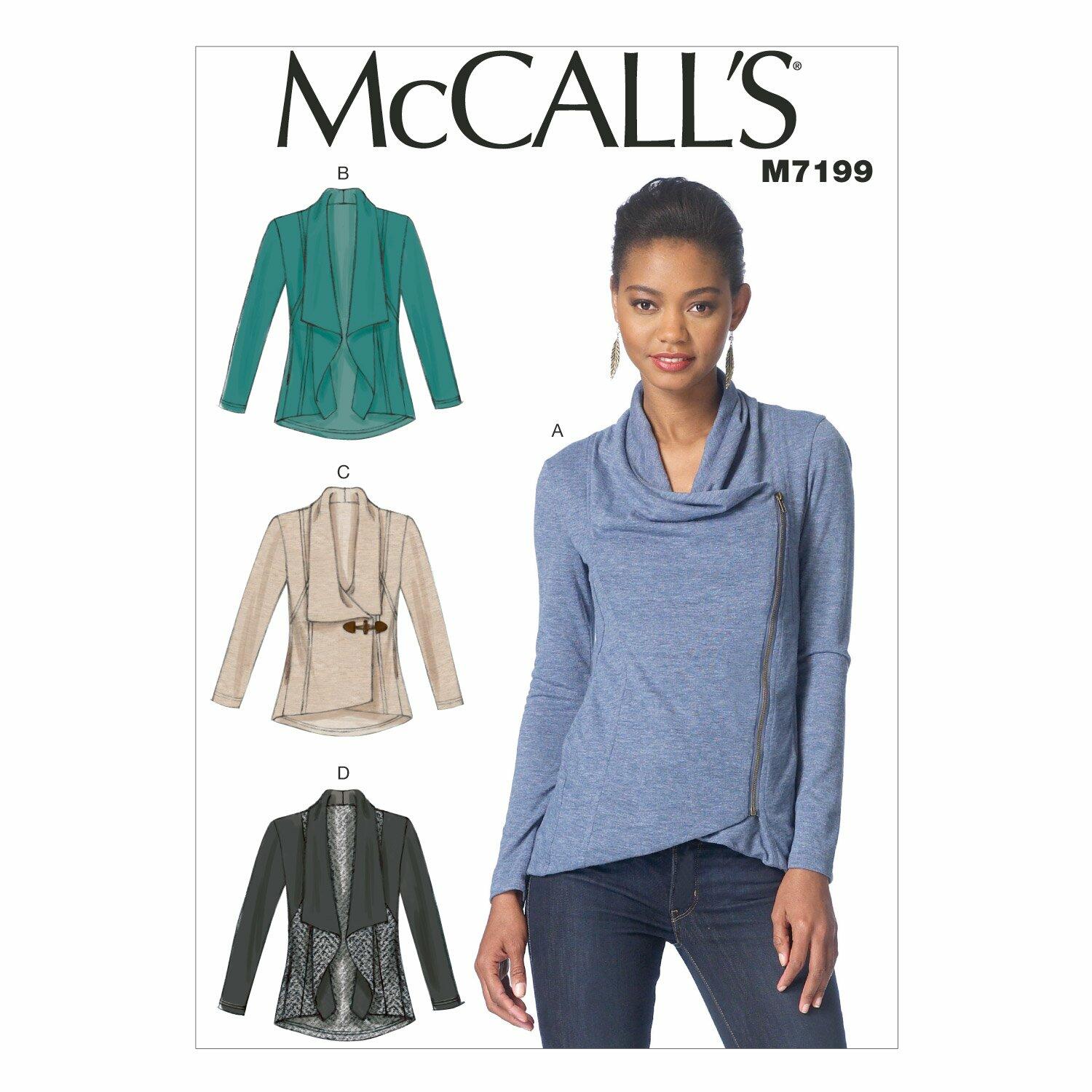 McCall's Patterns M7199 Misses' Jackets Sewing Template, E5 (14-16-18-20-22)