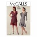 McCall's Patterns Misses' Inverted Notch-Collar Shirt Dresses and Belt Sewing