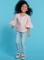 McCall Pattern Company McCall's M7797 Girl's Skirt and Long Sleeve Shirt Sewing