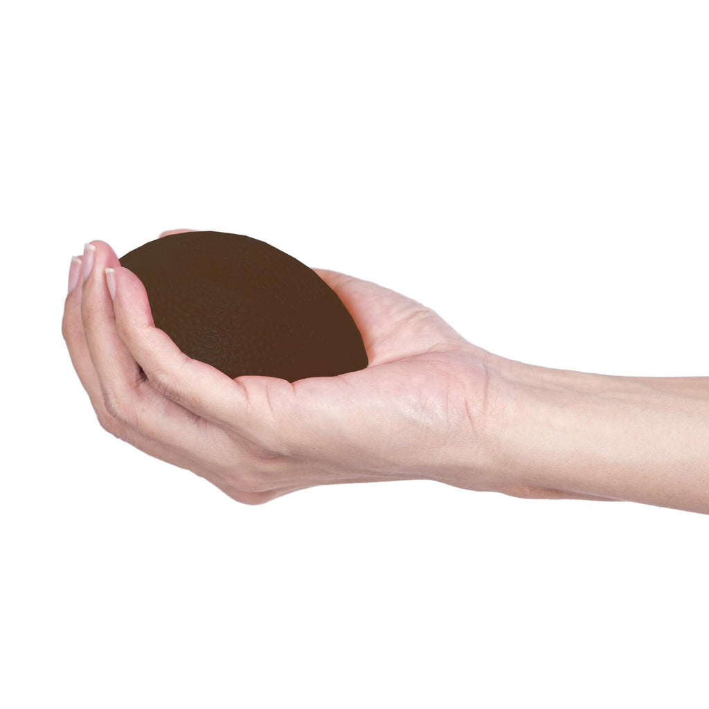 Black Rehabilitation Advantage Football Shaped Hand Exerciser, Extra Firm