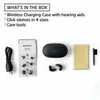 Check description: Sony CRE-E10 Self-Fitting OTC Hearing Aids for Mild to