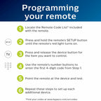 Philips Universal Remote Control Replacement for Samsung, Vizio, LG, Sony,