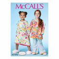McCalls Pattern M7496 Girls Nightgown and Pj Set Girls Size 2-5