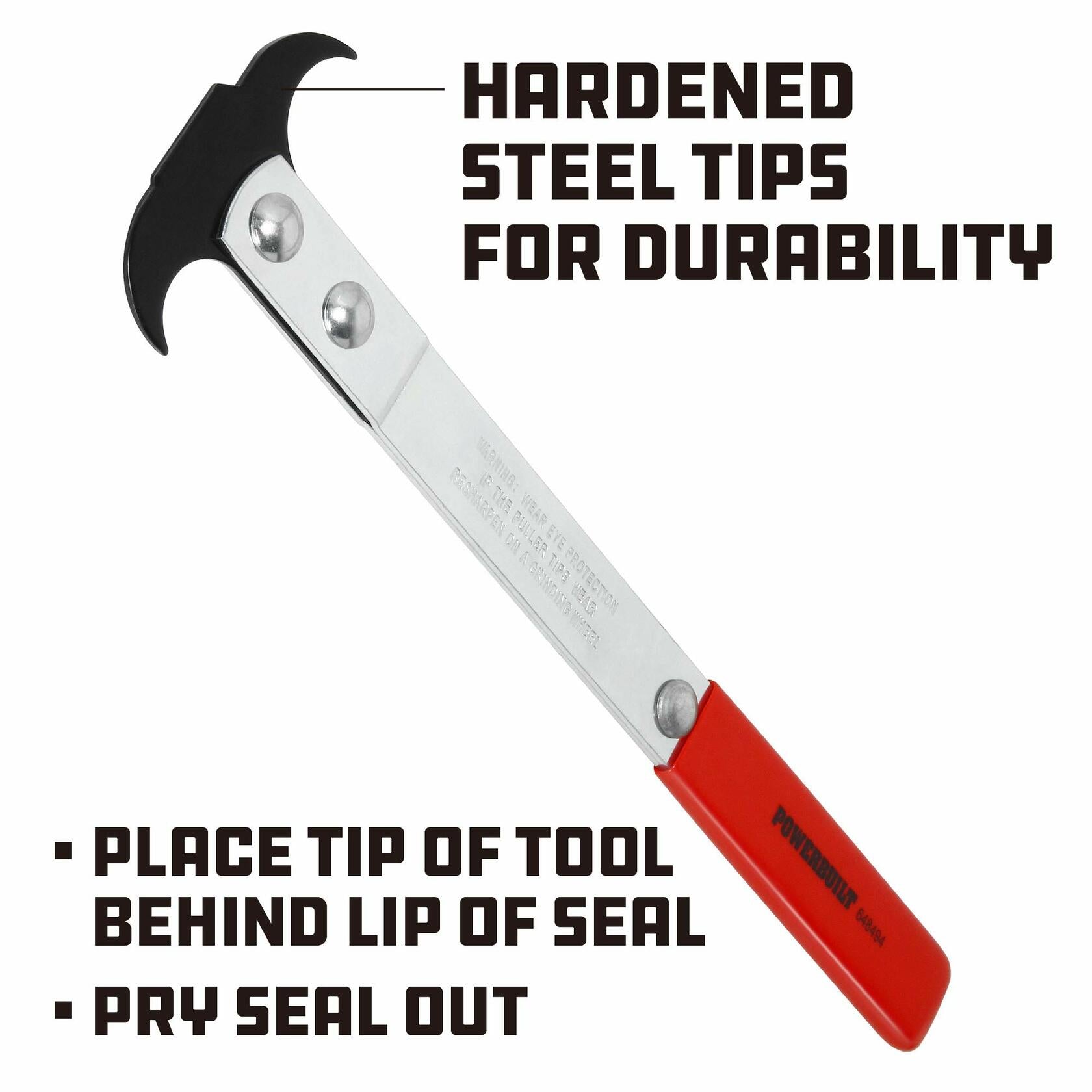Powerbuilt Seal Puller, Heavy-Duty Tool for Seal Removal, Easy Grip, Automotive,