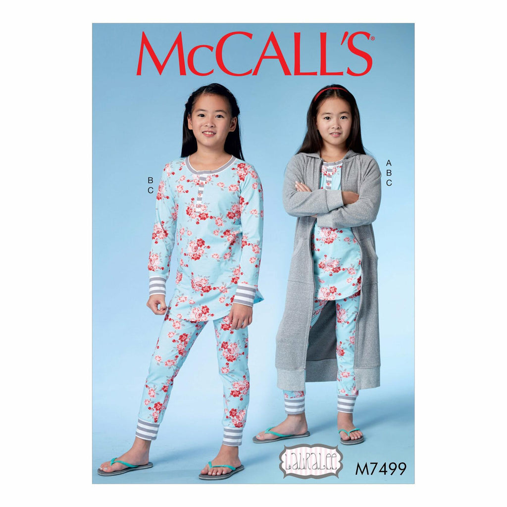 Butterick M7499-Pls Girls' Plus Robe with Hood, 10 1/2-12 1/2-14 1/2-16 1/2