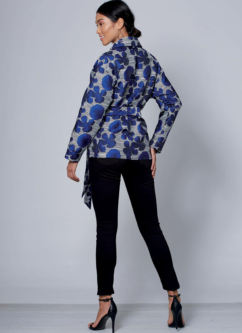 McCall Pattern Women's Loose Fit Belted Jacket, Sizes 4-14 Sewing Pattern