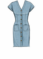 McCall's Patterns McCall's Women's Petite Belt and Button Up Dress, Sizes 6-14
