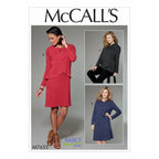 McCall Patterns Misses'/Women's Overlay and Collar Variations Tunic and Dress